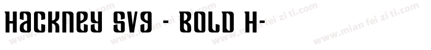Hackney SVG – Bold H字体转换